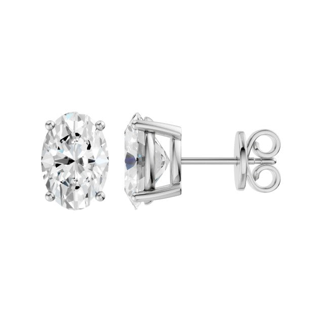 14K White Gold Lab Grown Diamond Studs