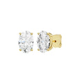 14K Yellow  Gold Lab Grown Diamond Studs