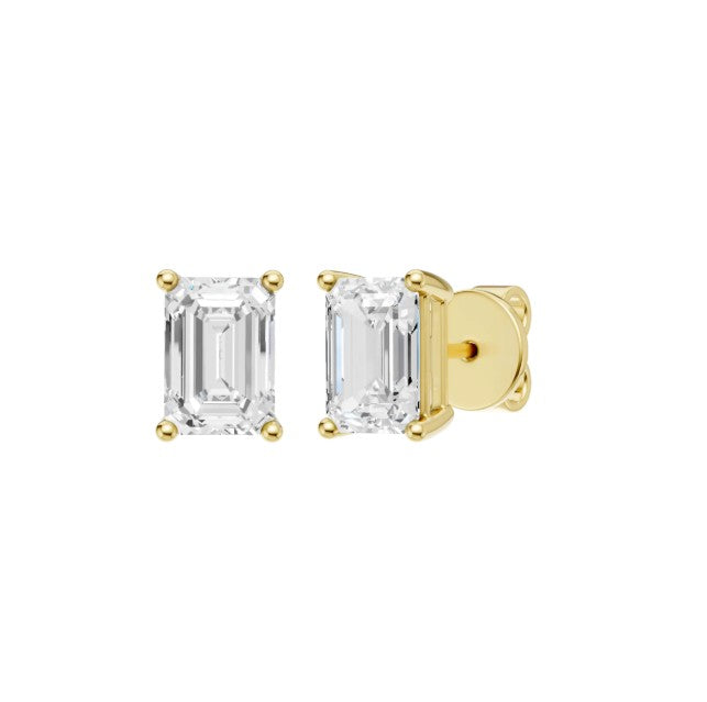 14K Yellow Gold Lab Grown Diamond Studs