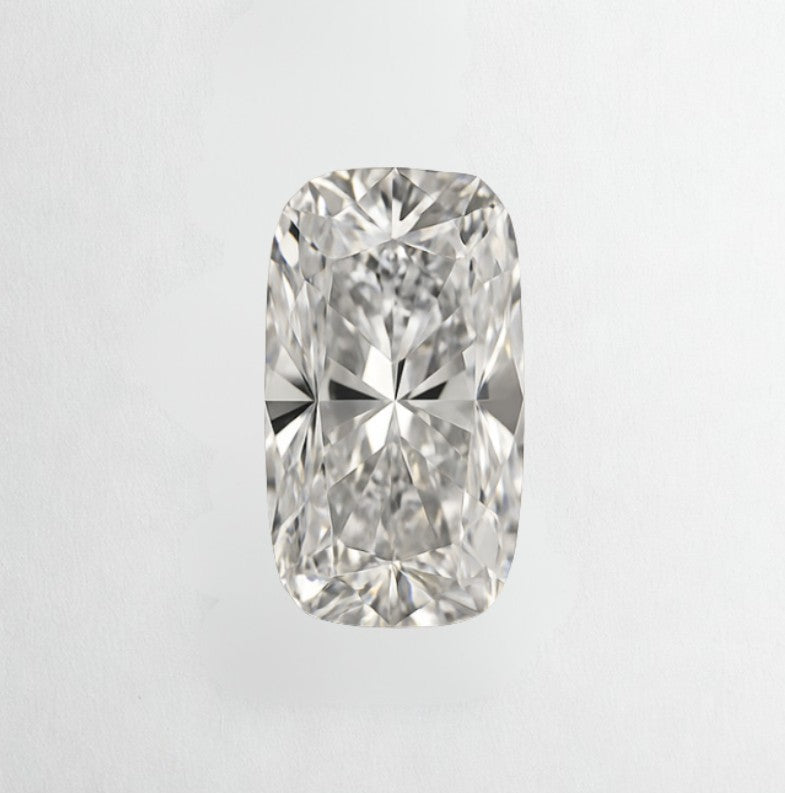 One 2.08Ct Elongeted Cushion Cut E, VVS2 Lab Grown Diamond