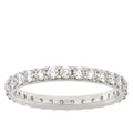 14K White Gold Eternity Wedding Diamond Band