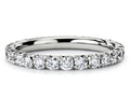 14K White Gold Diamond Eternity Wedding Band