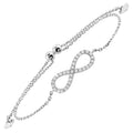 Sterling Silver Infinity Bolo Bracelet