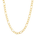 14K Yellow Gold Hollow Figaro Chain, 22in.