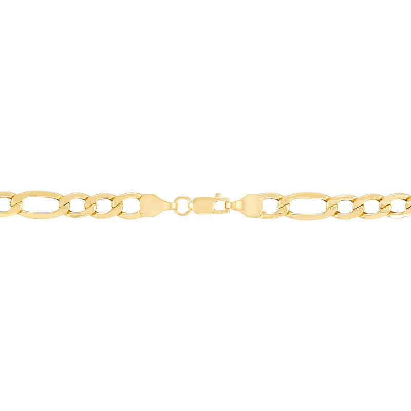 14K Yellow Gold Hollow Figaro Chain, 22in.