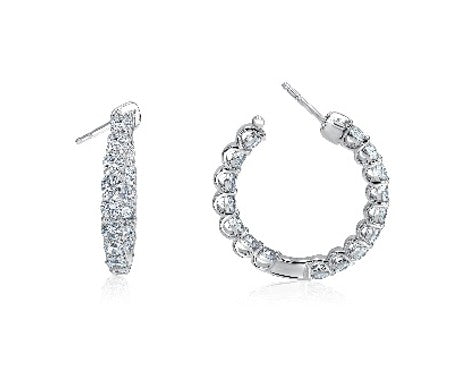 Diamond Hoop Earring