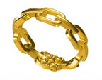 14K Gold Open Link Ring