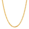14K Yellow Gold Hollow Spiga Wheat Chain, 22in.