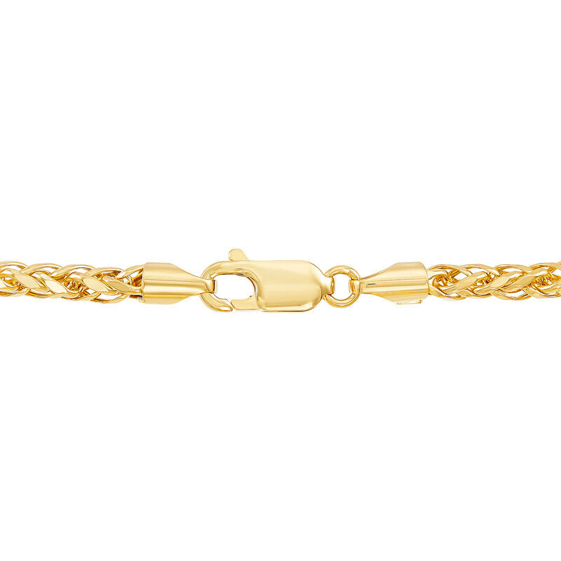 14K Yellow Gold Hollow Spiga Wheat Chain, 22in.