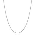 14K White Gold Solid Spiga Wheat Chain, 18n.