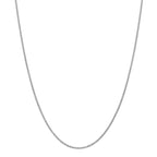 14K White Gold Solid Spiga Wheat Chain, 18n.