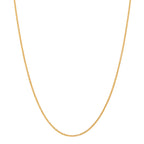 14K Yellow Gold Solid Spiga Wheat Chain, 18n.
