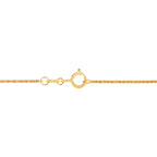14K Yellow Gold Solid Spiga Wheat Chain, 18n.