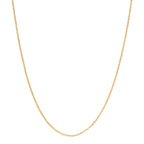 14K Yellow Gold Mirror Cable Chain, 18in.