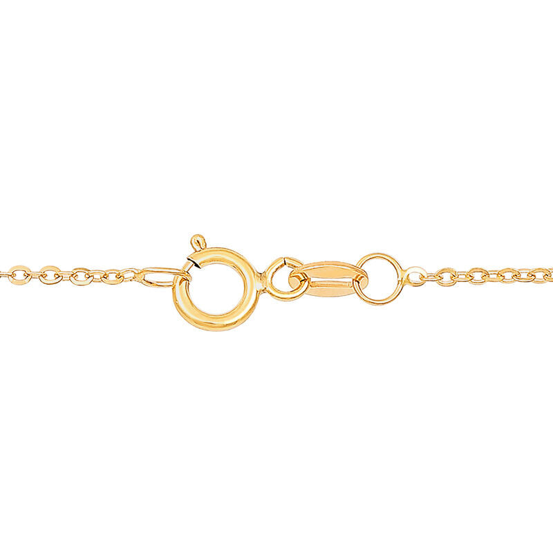 14K Yellow Gold Mirror Cable Chain, 18in.