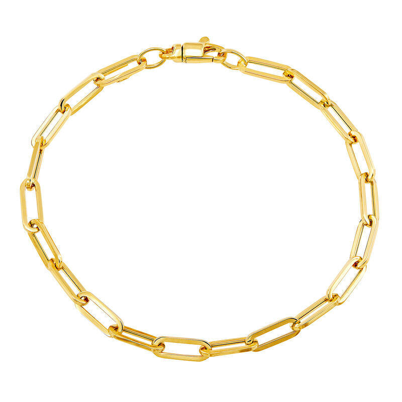 14K Yellow Gold Diamond Cut Solid Rope Chain, 18in.