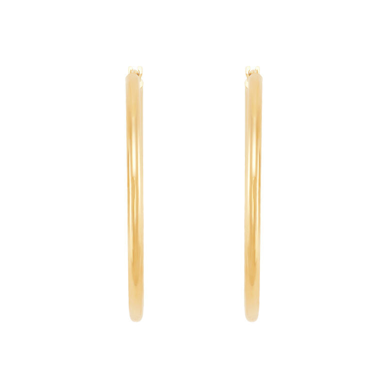 14K Yellow Gold Hoop Earrings