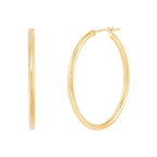 14K Yellow Gold Hoop Earrings