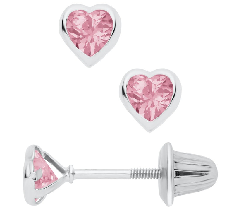 Children's 14K White Gold Studs