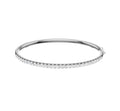 14K White Gold Lab Grown Diamond Bangle Bracelet