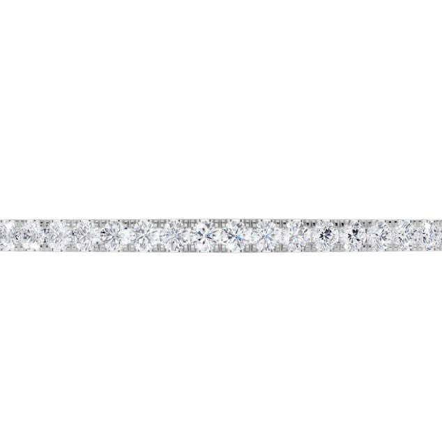 14K White Gold Lab Grown Diamond Bangle Bracelet