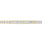 14K Yellow Gold Lab Grown Diamond Bangle Bracelet