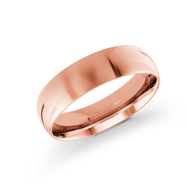 14K Rose Gold Wedding Band