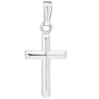 Children's 14K White Gold Cross Necklace
