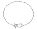 Sterling Silver Toggle Clasp Bracelet
