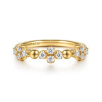 14K Gold Bujukan Diamond Clover Fashion Ring