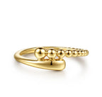 14K Yellow Gold Bypass Fashion Ring