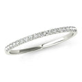 14K White Gold Half Anniversary Diamond Wedding Band