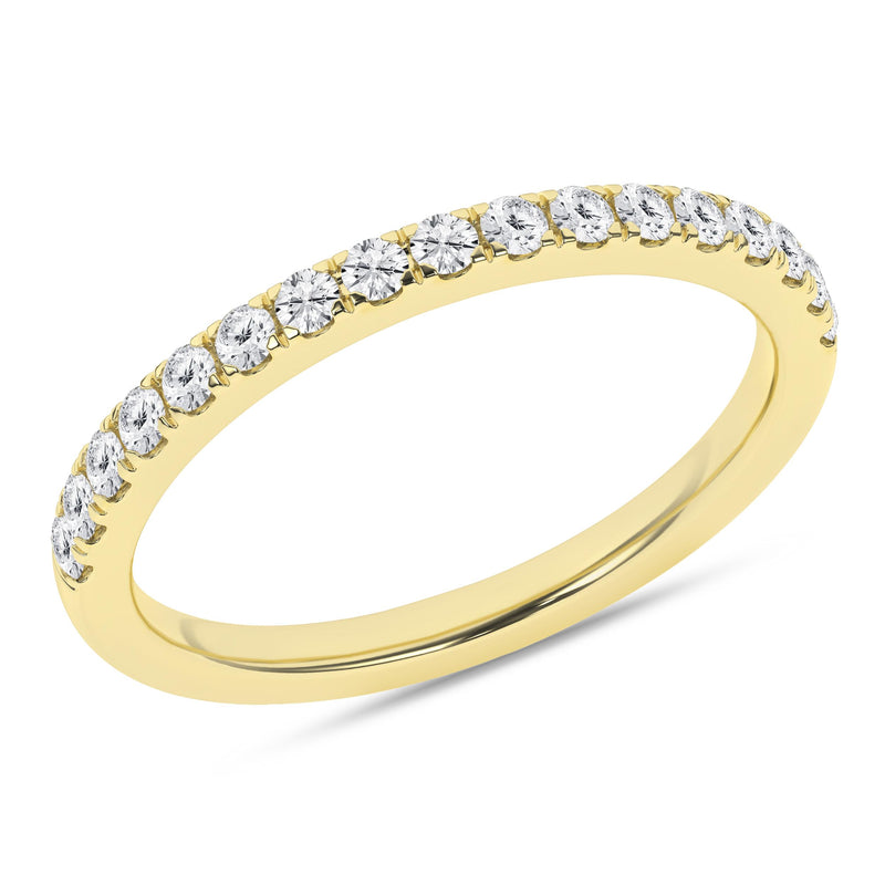 14K White Gold Half Anniversary Diamond Wedding Band