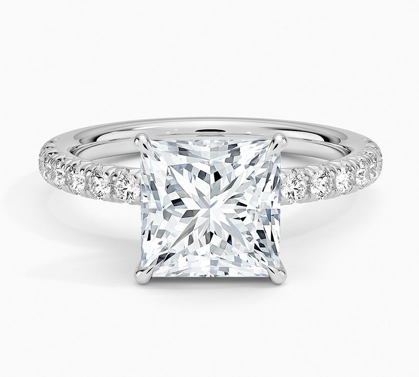 14K White Gold Labgrown Diamond Engagement Ring