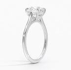 14K White Gold Solitaire Lab Grown Diamond Ring