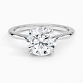 14K White Gold Solitaire Lab Grown Diamond Ring