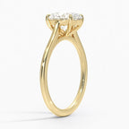 14K Yellow Gold Solitaire Diamond Ring