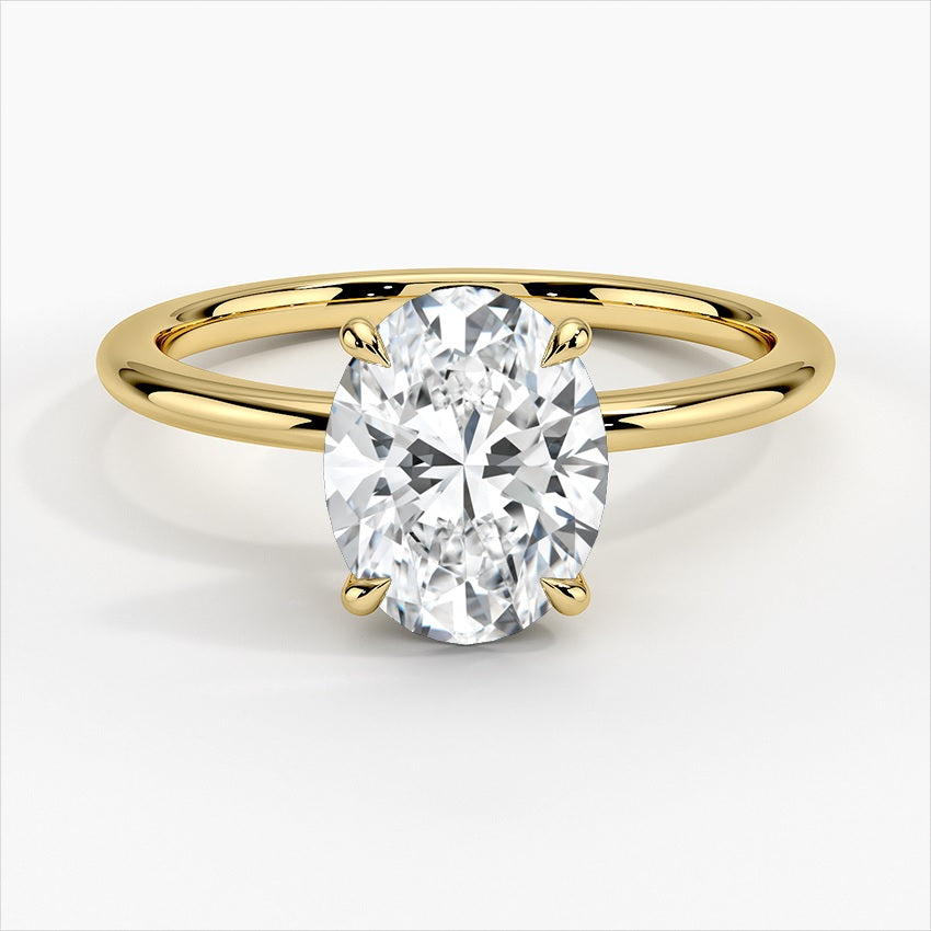 18K Yellow Gold Diamond Semi-Mount Ring