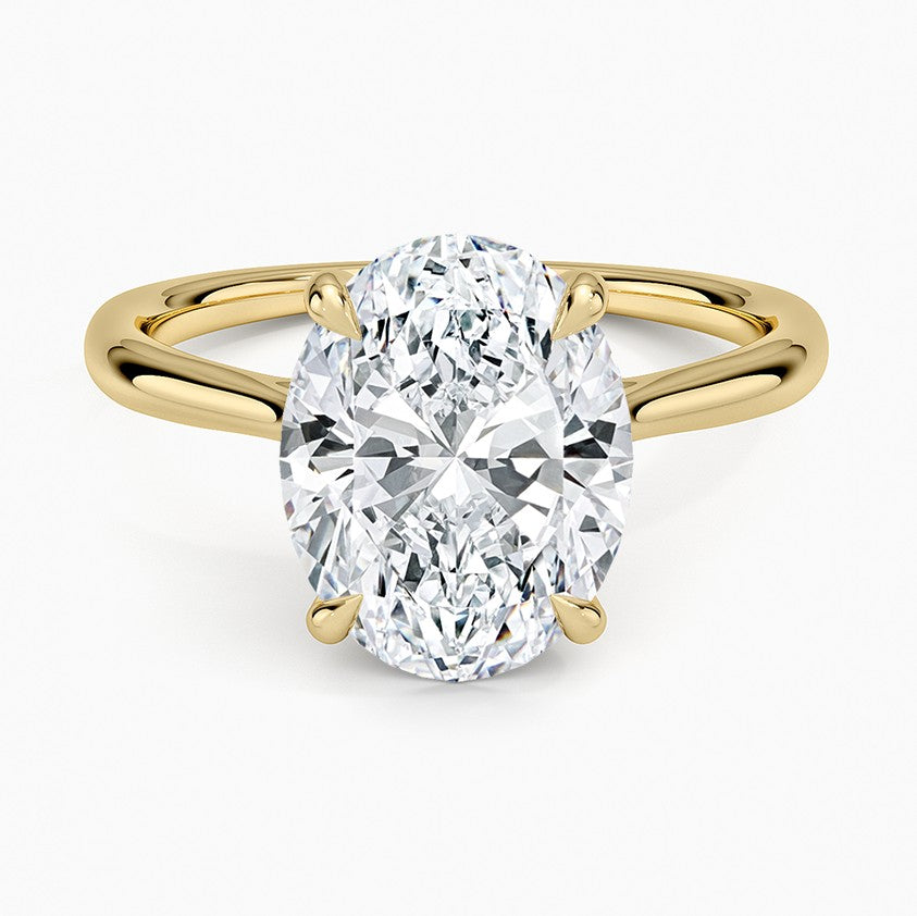 14K Gold Cathedral Mounting