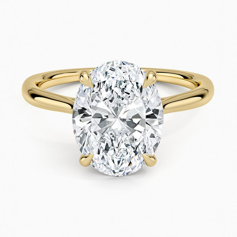 14K Gold Cathedral Mounting