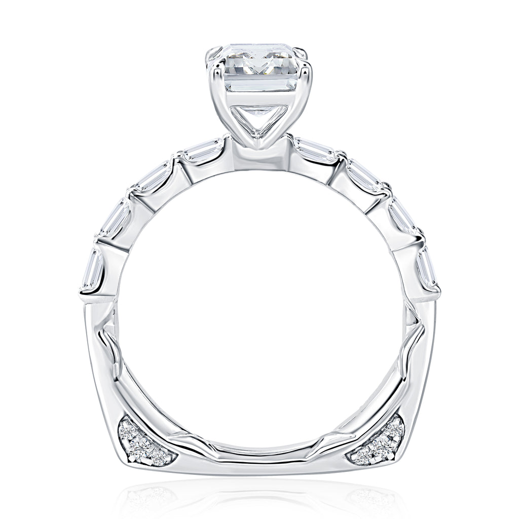 14K White Gold Diamond Semi-Mount Ring