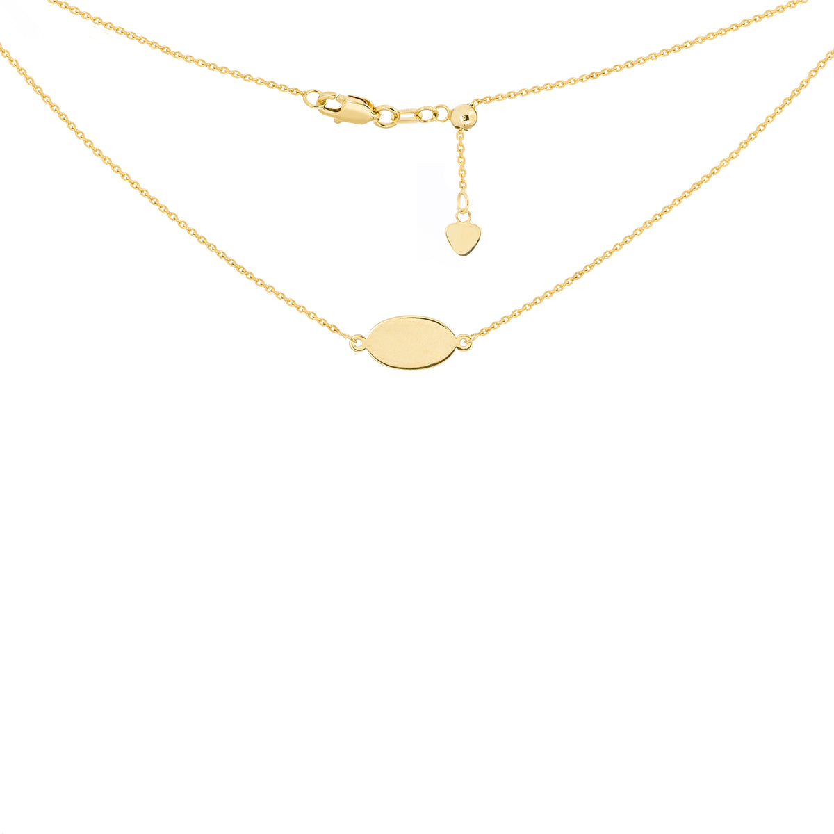 14K Yellow Gold Choker Necklace