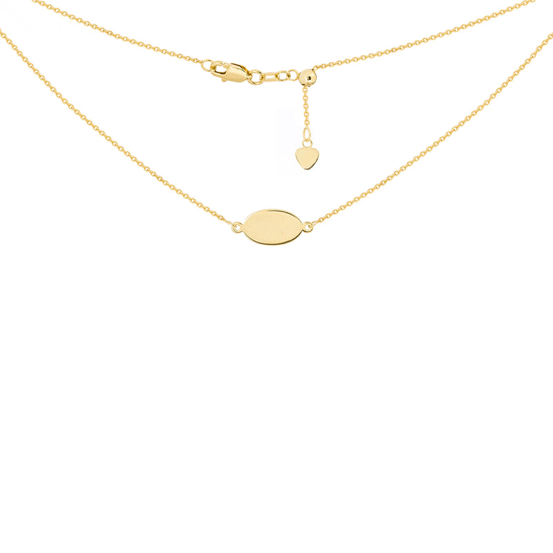 14K Yellow Gold Choker Necklace