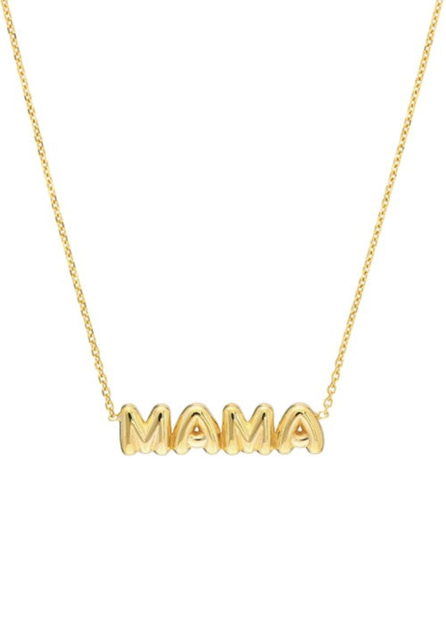 14K Yellow Gold Mama Necklace