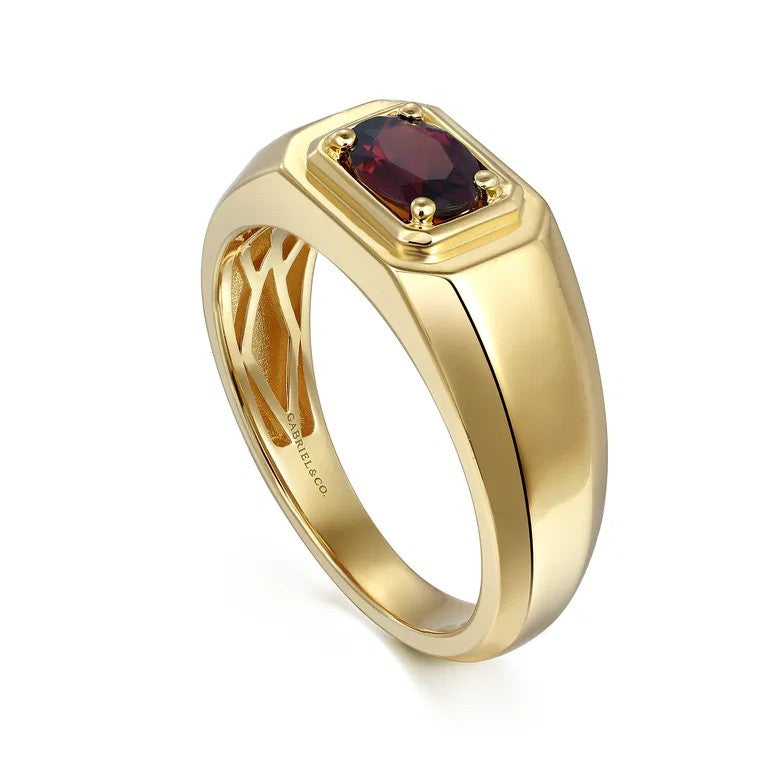 Colored Stone Rings  -  Men'