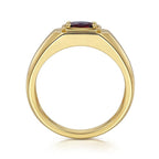 Colored Stone Rings  -  Men'