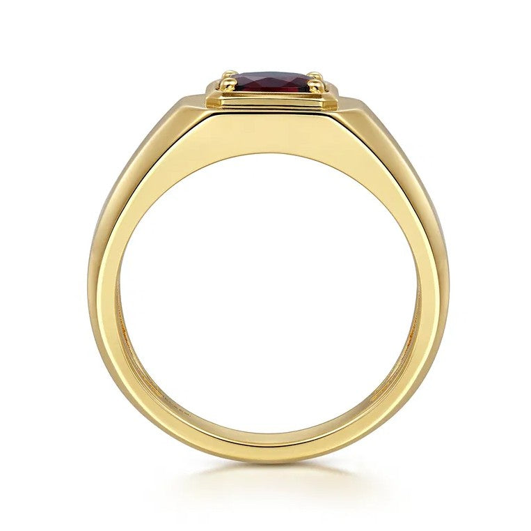 Colored Stone Rings  -  Men'