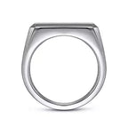 Sterling Silver North Star Diamond Ring