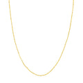 14K Yellow Gold Saturn Curb Chain