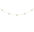 14K Yellow Gold Lab Grown Diamond Necklace
